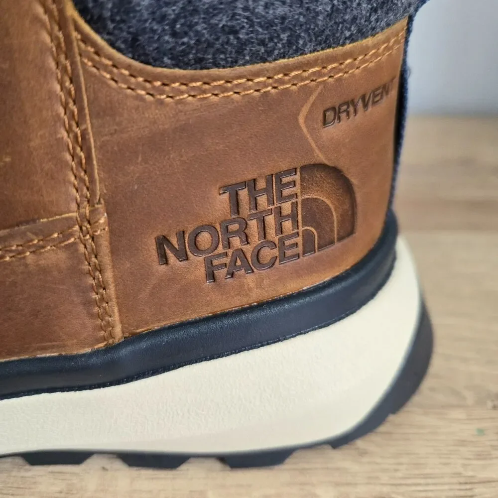 THE NORTH FACE Men's Sz 8.5 / 41 Bergen‎ Brown Leather Waterproof Boots NEW NWOB